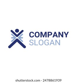 vector logo design for weight loss health company identity	
