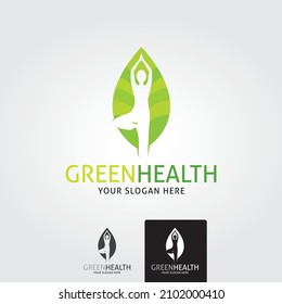 Vector logo design. Wellness and healthy