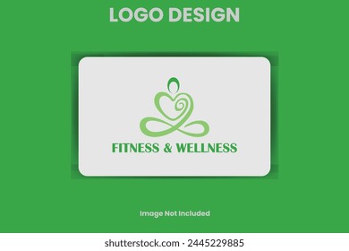 Vector logo design. Wellness and healthy