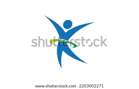 Vector logo design. Wellness and healthy