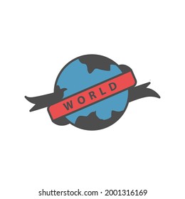 Imágenes del mundo del diseño de logotipos de vectores