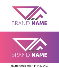 vector logo design. your brand name design. creative designing logotype.