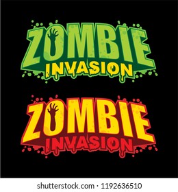  Vector logo design with a zombie theme