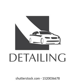 Vector logo for detailing car and tuning