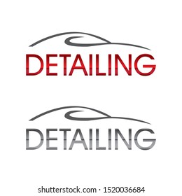 Vector logo for detailing car and tuning