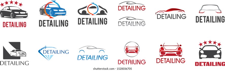 Vector logo for detailing car and tuning