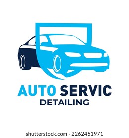 Vector logo for detailing car and tuning