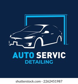 Vector logo for detailing car and tuning