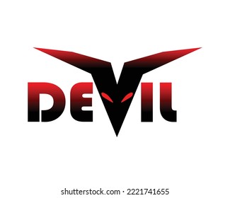 vector or logo of the devil's writing that you can make an icon or symbol for personal or association or community use