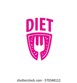 vector logo for diet