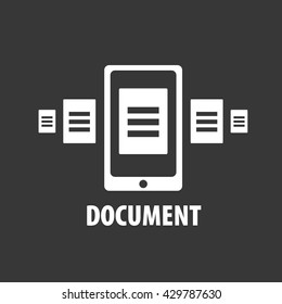 vector logo document