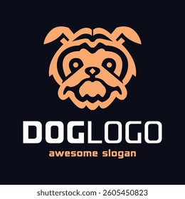 A vector logo of dog