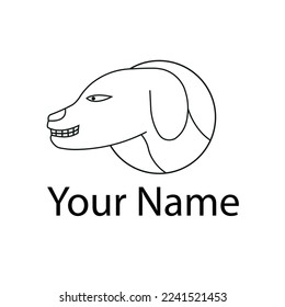 Vector logo dog design for brand logo, company logo or other