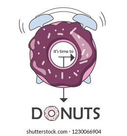 Vector logo for donuts shop