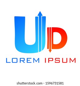 vector logo up and down