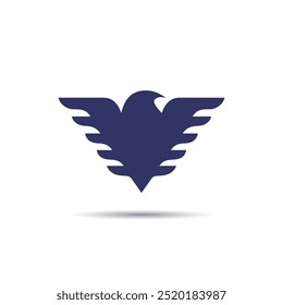 A vector logo of an eagle with outstretched wings and bold, sharp lines, symbolizing strength, freedom, and precision in a sleek, modern design.