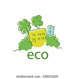 Vector logo eco