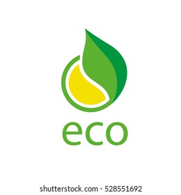 Ecoeco del logotipo del vector