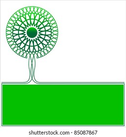 vector logo ecology tree