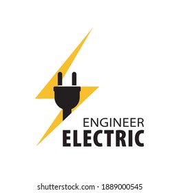 Vector logo of electrician and electronics repair