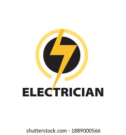 Logotipo vectorial de reparación de electricistas y electrónicos
