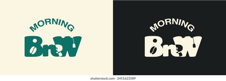 Un logotipo de Vector con una inscripción elegante y estilizada, creado específicamente para cafeterías y lugares donde se valora el café de alta calidad y el arte de su elaboración.