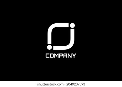 Vector logo element with humans holding hands or connecting with initial RJ or JR. Usable humanity, teamwork and general business