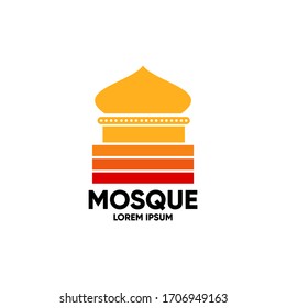 Vector logo element and mosque icon