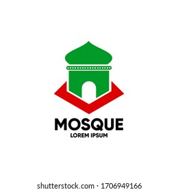 Vector logo element and mosque icon