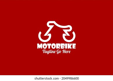 Vector logo elements with initials GR or RG forming a motorcycle illustration. Usable for big motorcycle club brands, racing, repair shops and automotive brands