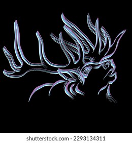 El logo del Vector marca el diseño de camisetas o ropa interior.  Fondo de estilo de caza.
  Antecedentes de la corteza estilo caza. Este dibujo manual es para tela negra o lienzo. 