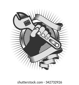 Vector Illustration Monochrome Tattoo Machine Isolated Stock Vector ...