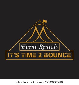 Logotipo vectorial para el alquiler de eventos en Ai.
