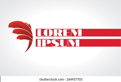Vector logo. Falcon
