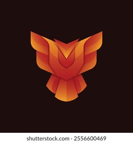Vector Logo Falcon Gradient Icon Illustration