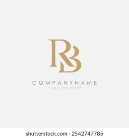 Vector logo fashion letter RB