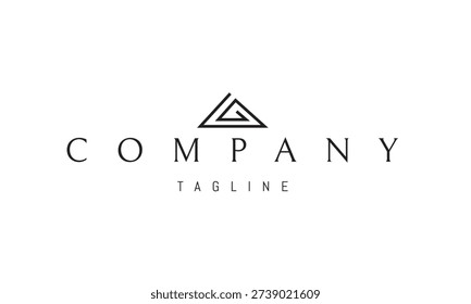 A vector logo featuring an abstract image a pyramid built from a single clean line, symbolizing stability, focus, and timeless structure.