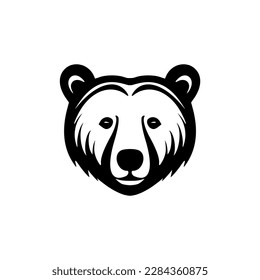 Vector logo featuring a black and white bear.