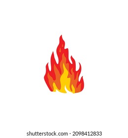 Brandflammensymbol des Vektorlogos