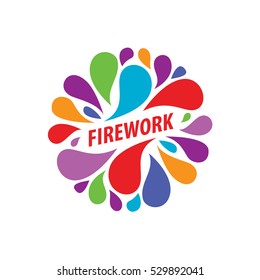 vector logo firework