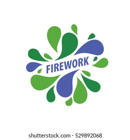 vector logo firework