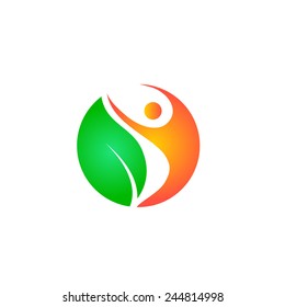 Vector logo for fitness and healthy life