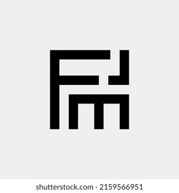 logo vectorial F L M nombre de la empresa