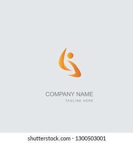 Vector logo of floral element. Abstract round blossoming flower with petals. Linear emblem for design of natural products, flower shop, cosmetics and ecology concepts, health, spa and yoga Center.
