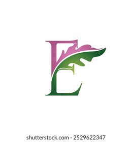 Vector Logo Florist Letter E Exclusive 