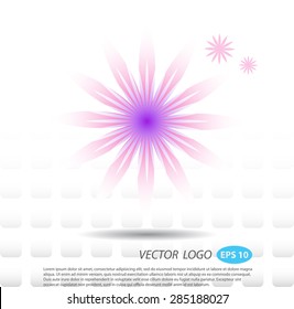 Vector logo flower fashion.