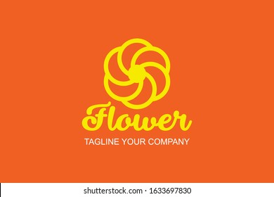 vector logo flower to yor company