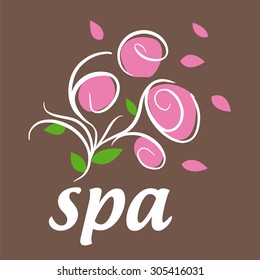 vector logo flowers for spa salon