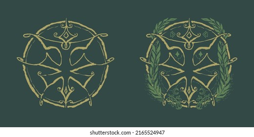 Vector Logo Font T X Design Illustration Retro Vintage