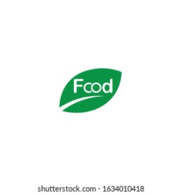 vector logo of food. Vector illustration green vegetable .